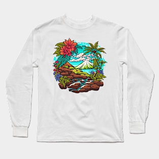 Hawaii style Long Sleeve T-Shirt